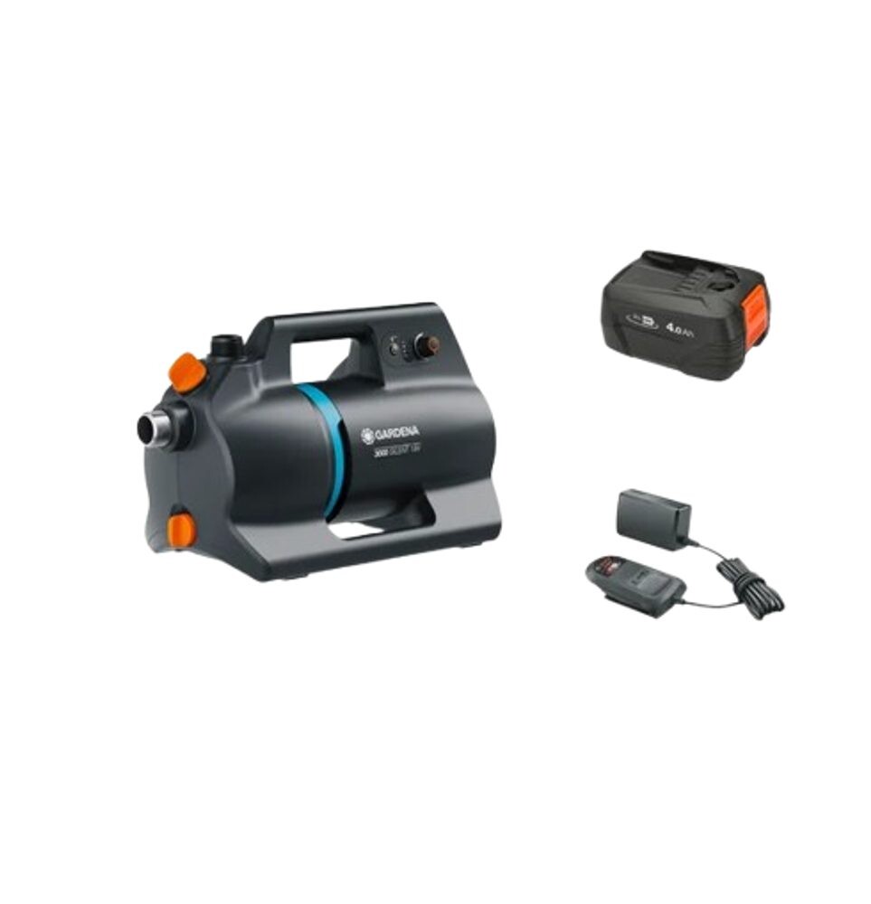Aku povrchové čerpadlo Gardena 3000 Silent 18V P4A set 14610-20