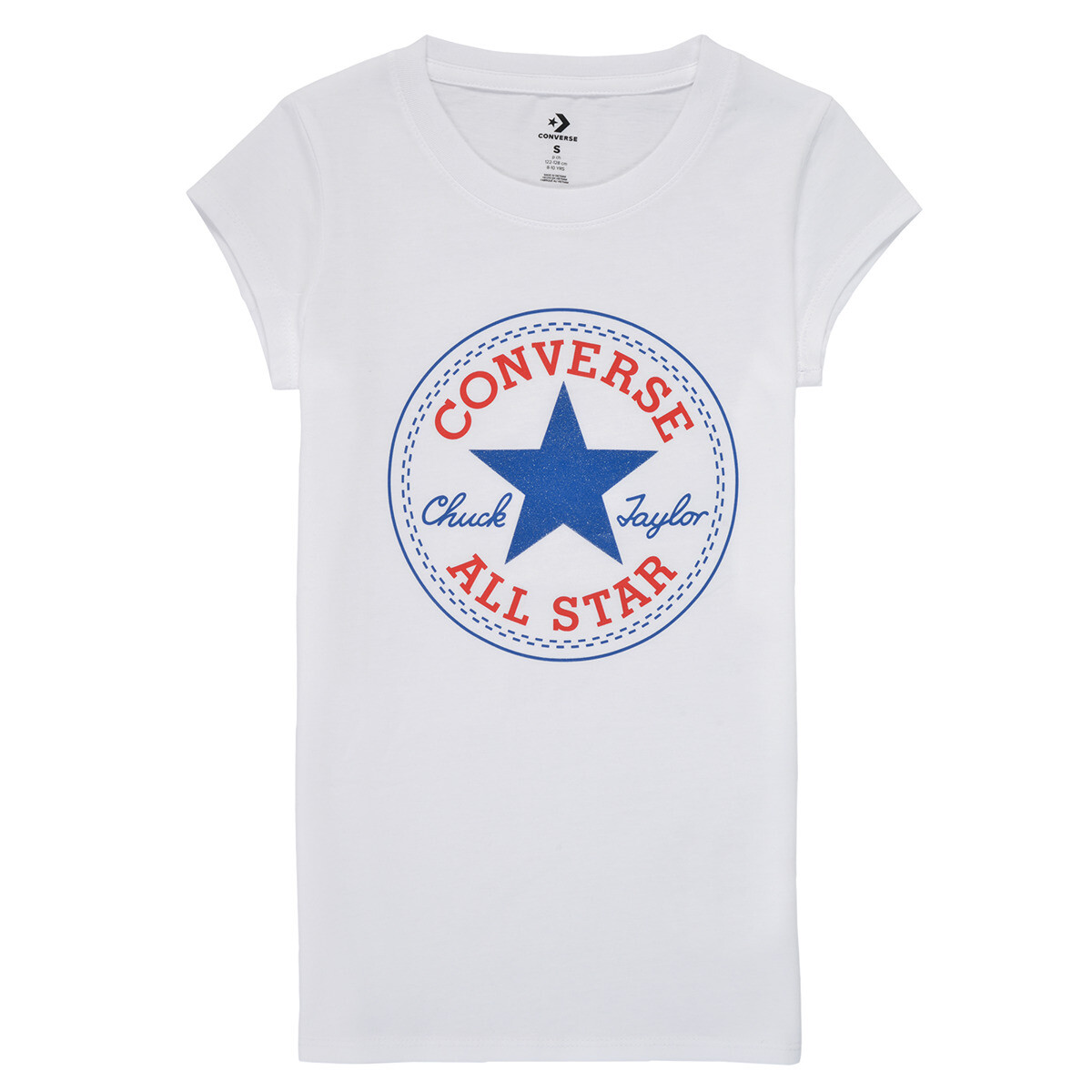 Converse  TIMELESS CHUCK PATCH TEE  Bílá