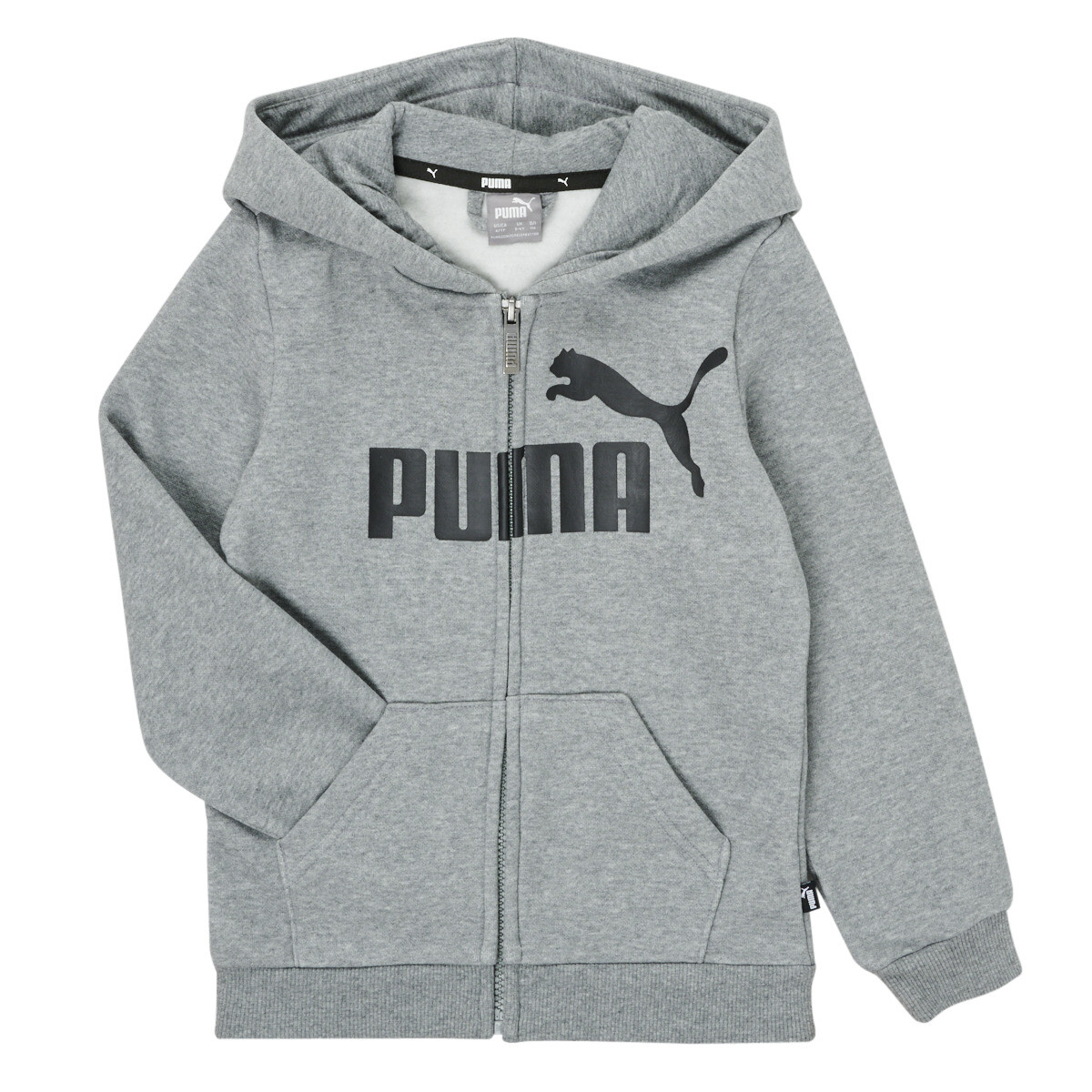 Puma  ESSENTIAL BIG LOGO FZ HOODIE  Šedá