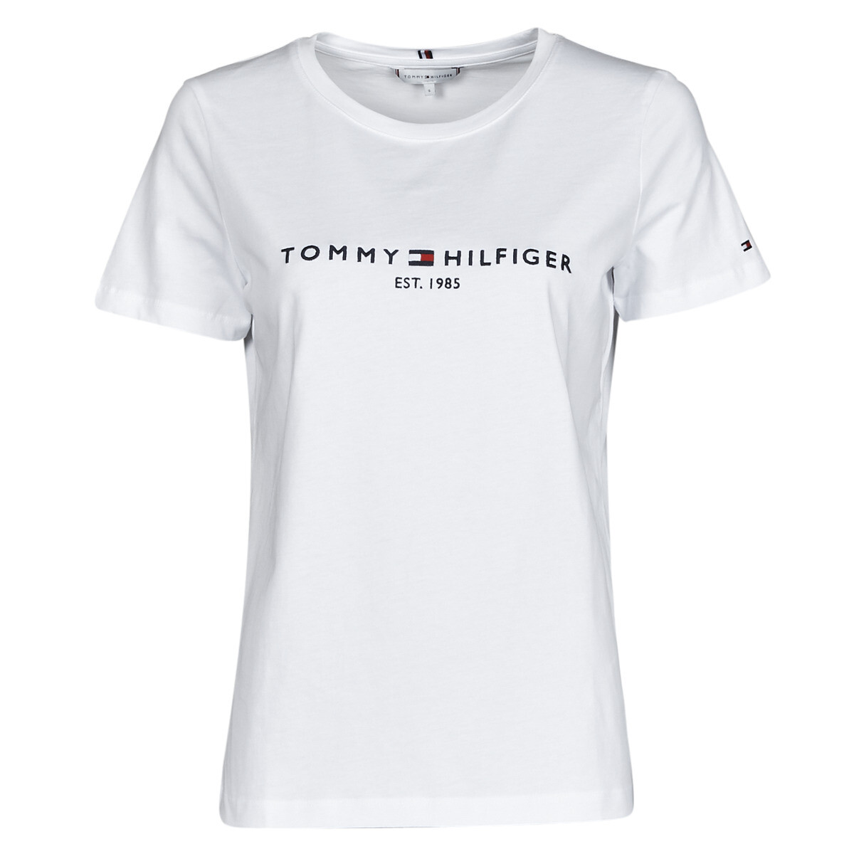 Tommy Hilfiger  HERITAGE HILFIGER CNK RG TEE  Bílá