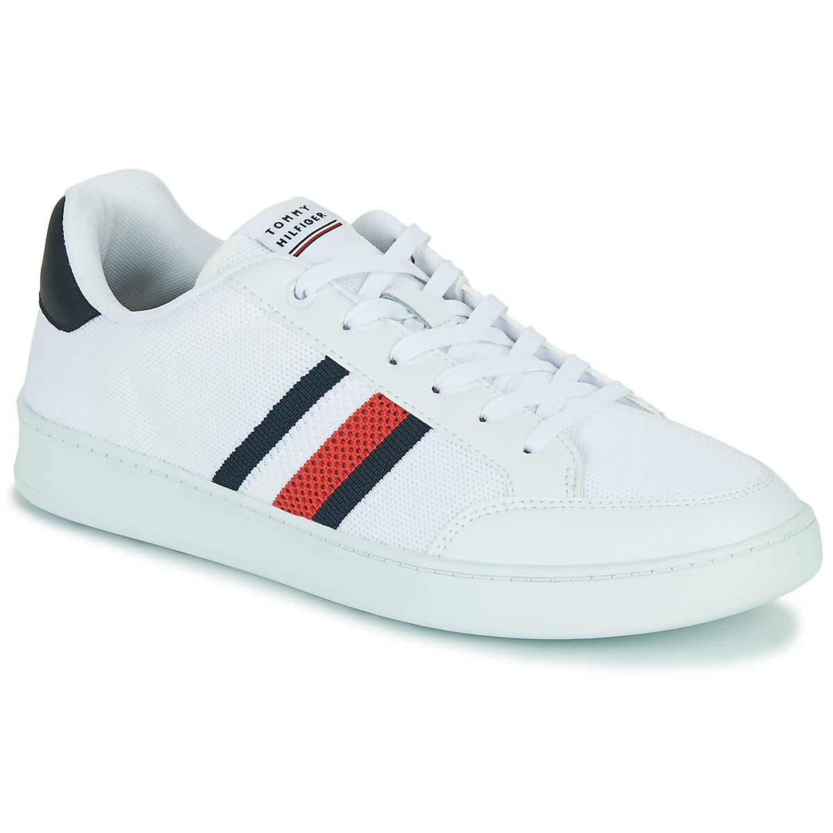 Tommy Hilfiger  Retro Cupsole Knit Mix Stripes  Bílá