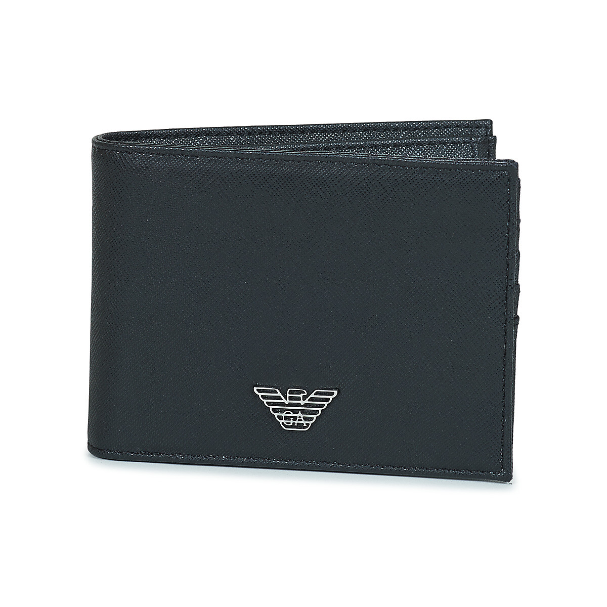 Emporio Armani  BI-FOLD W/COIN POCKET REGENER. - BI-FOLD WALLET  Černá