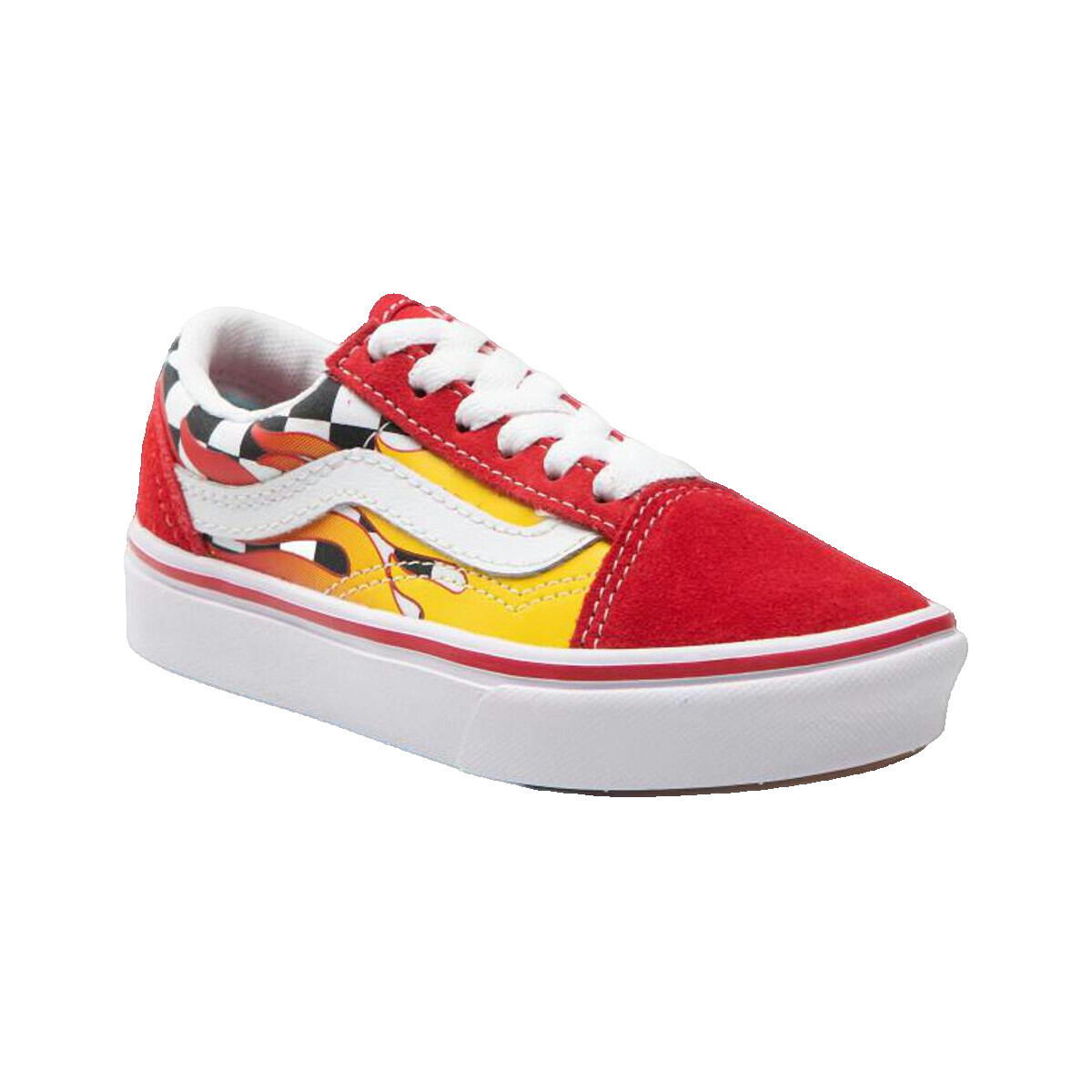 Vans  Uy Comfycush Old Skool (Flame)  Červená