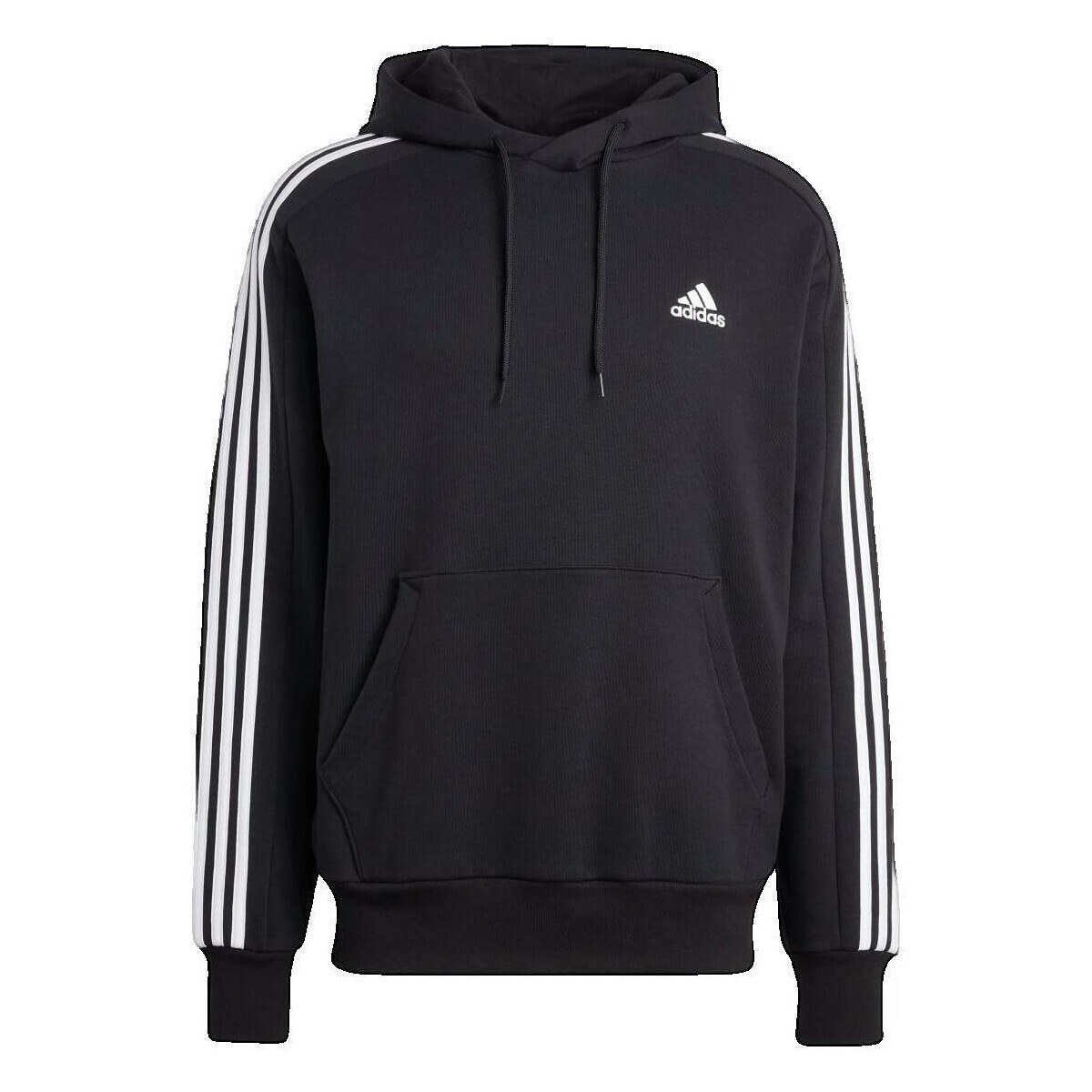 adidas  Sweat à capuche  Essentials French Terry 3-Stripes  Černá