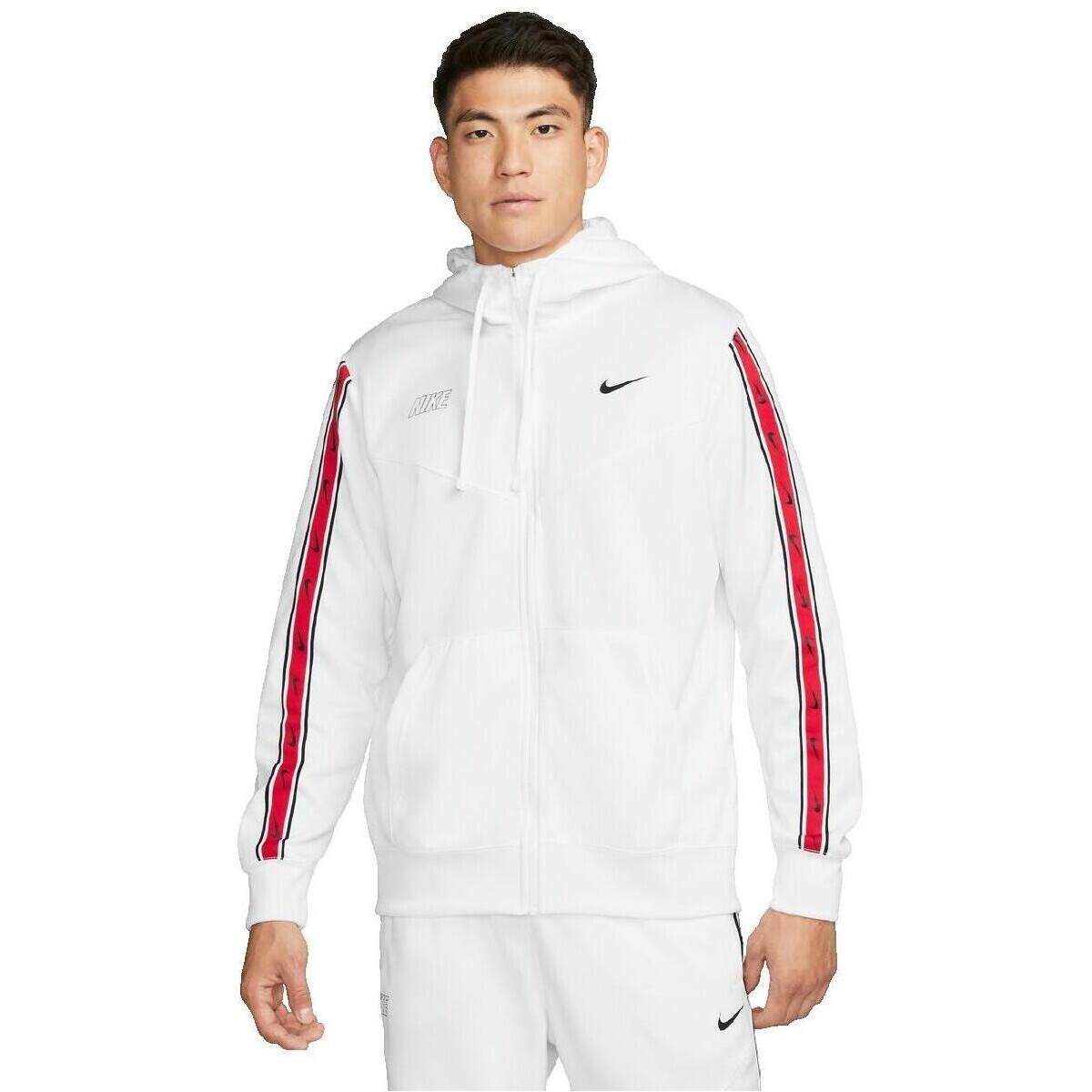 Nike  Veste de survêtement  Sportswear Repeat blanche  Bílá