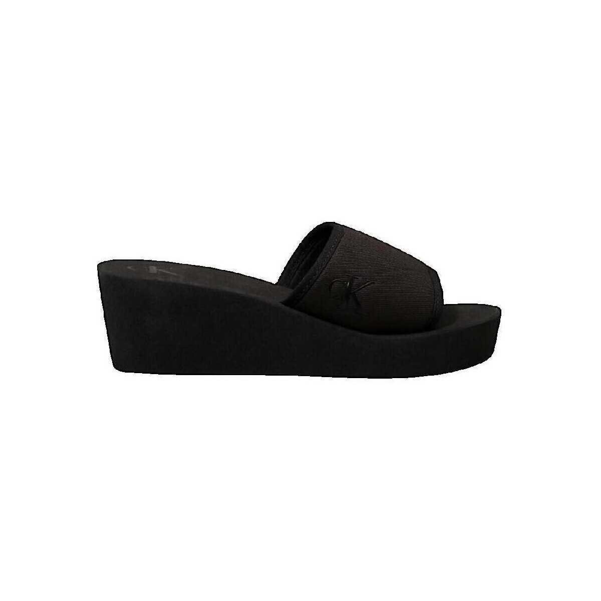 Calvin Klein Jeans  Chaussures compensées  Beach Wedge Slide noires  Černá