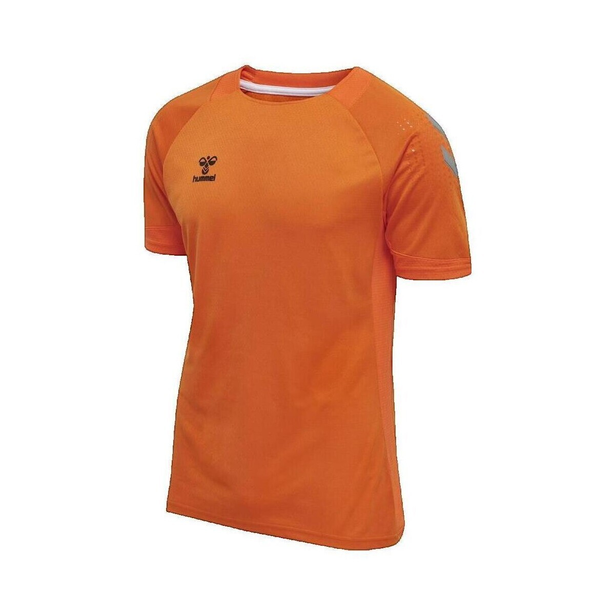 hummel  T-shirt  hmlLEAD S/S POLY JERSEY orange  Oranžová