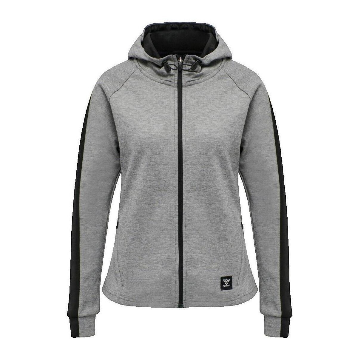 hummel  Sweatshirt  hmlESSI à capuche zippée effet bicolore  Šedá