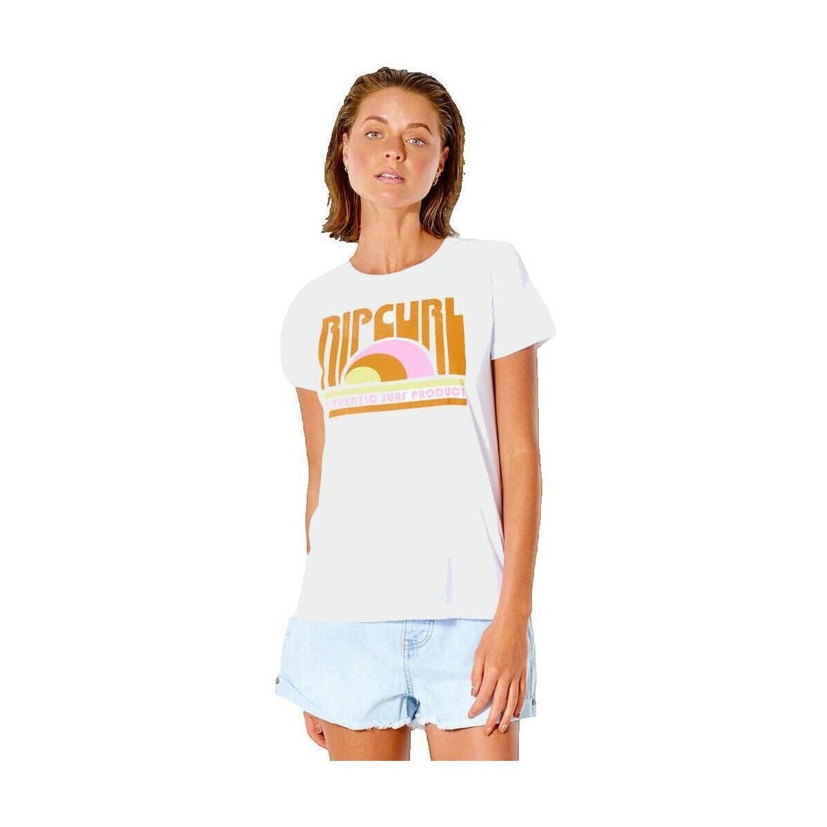 Rip Curl  T-shirt Rip Curl Surf Revival Standard  Bílá