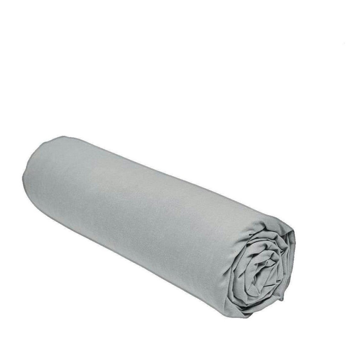Today  Drap housse  Essential en coton gris acier  Šedá