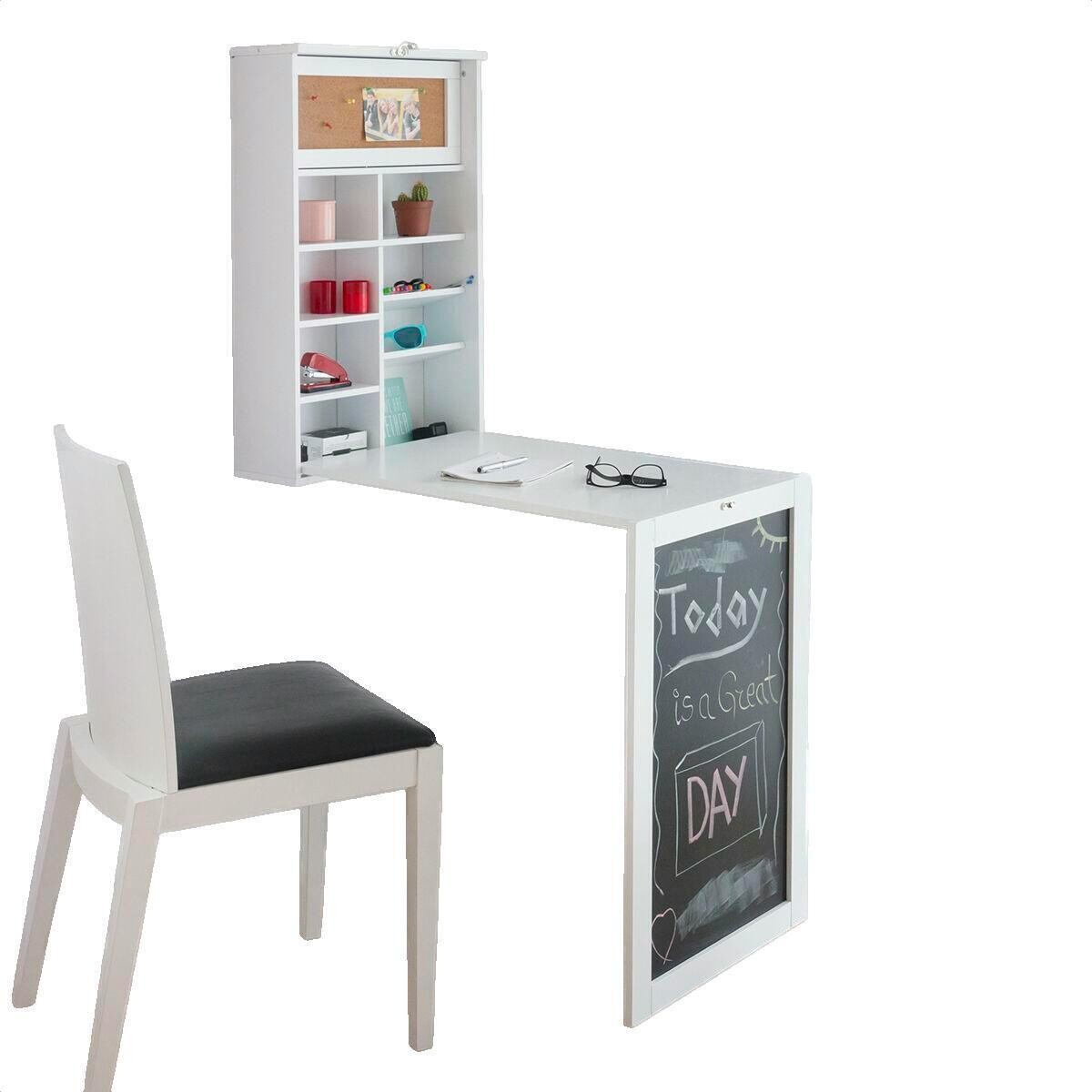 Innovagoods  Bureau Mural  Woldy Pliable Blanc  Bílá