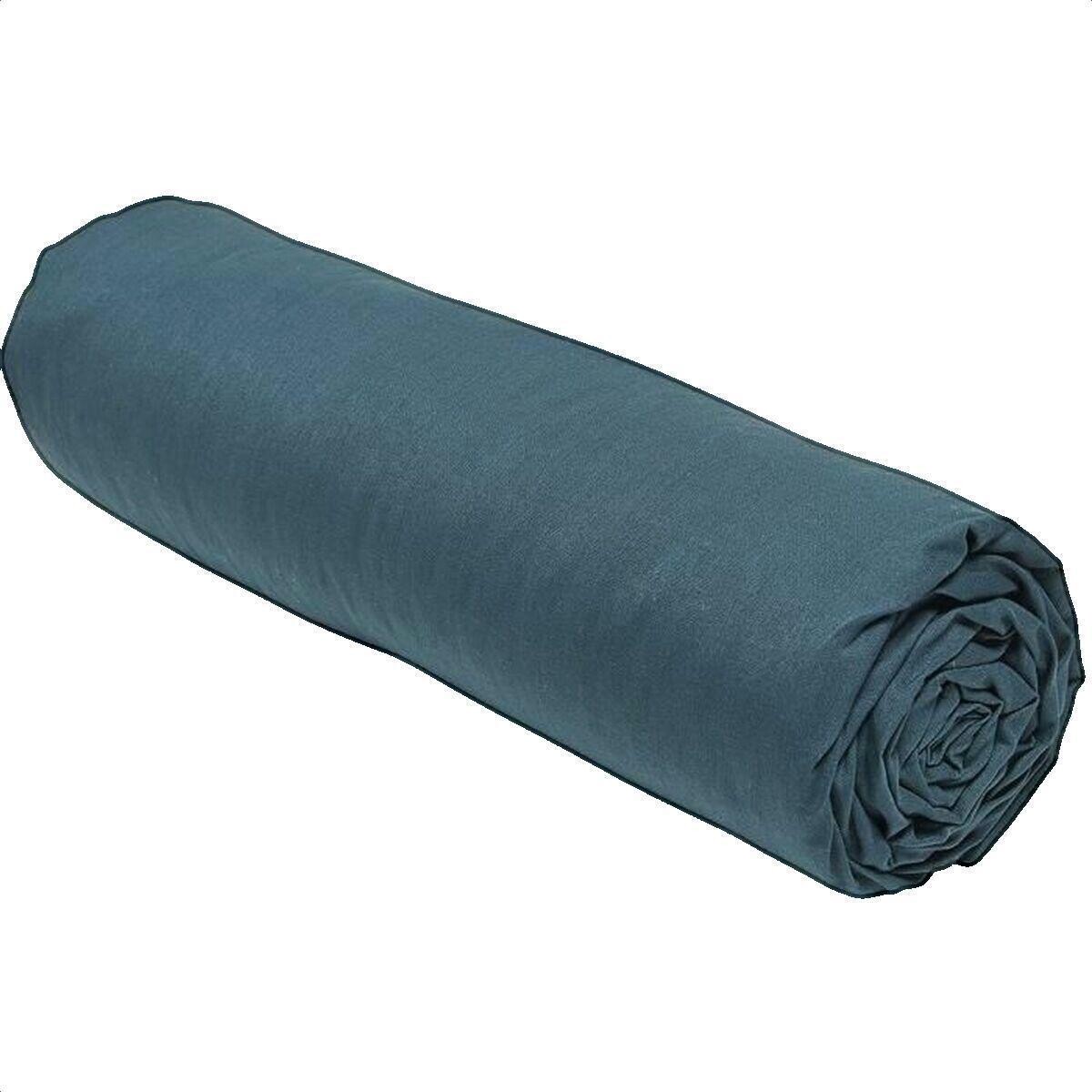 Today  Drap housse  ORGANIC bleu paon grand bonnet 180x200 cm  Modrá