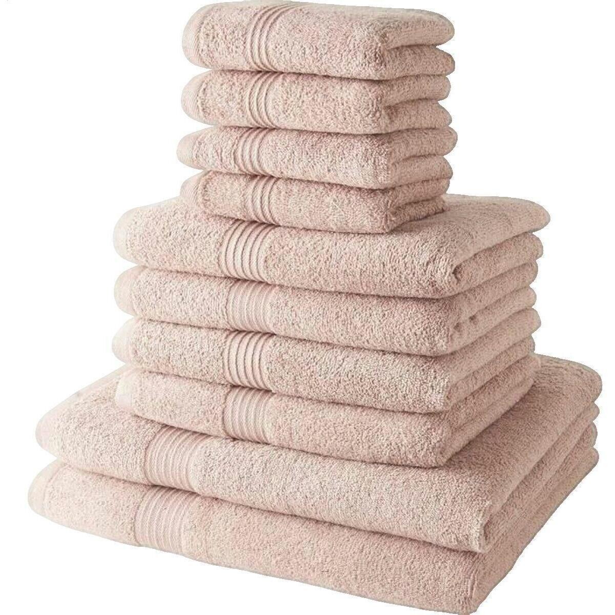 Today  Ensemble de serviettes de toilette  10 pièces Rose clair  Růžová