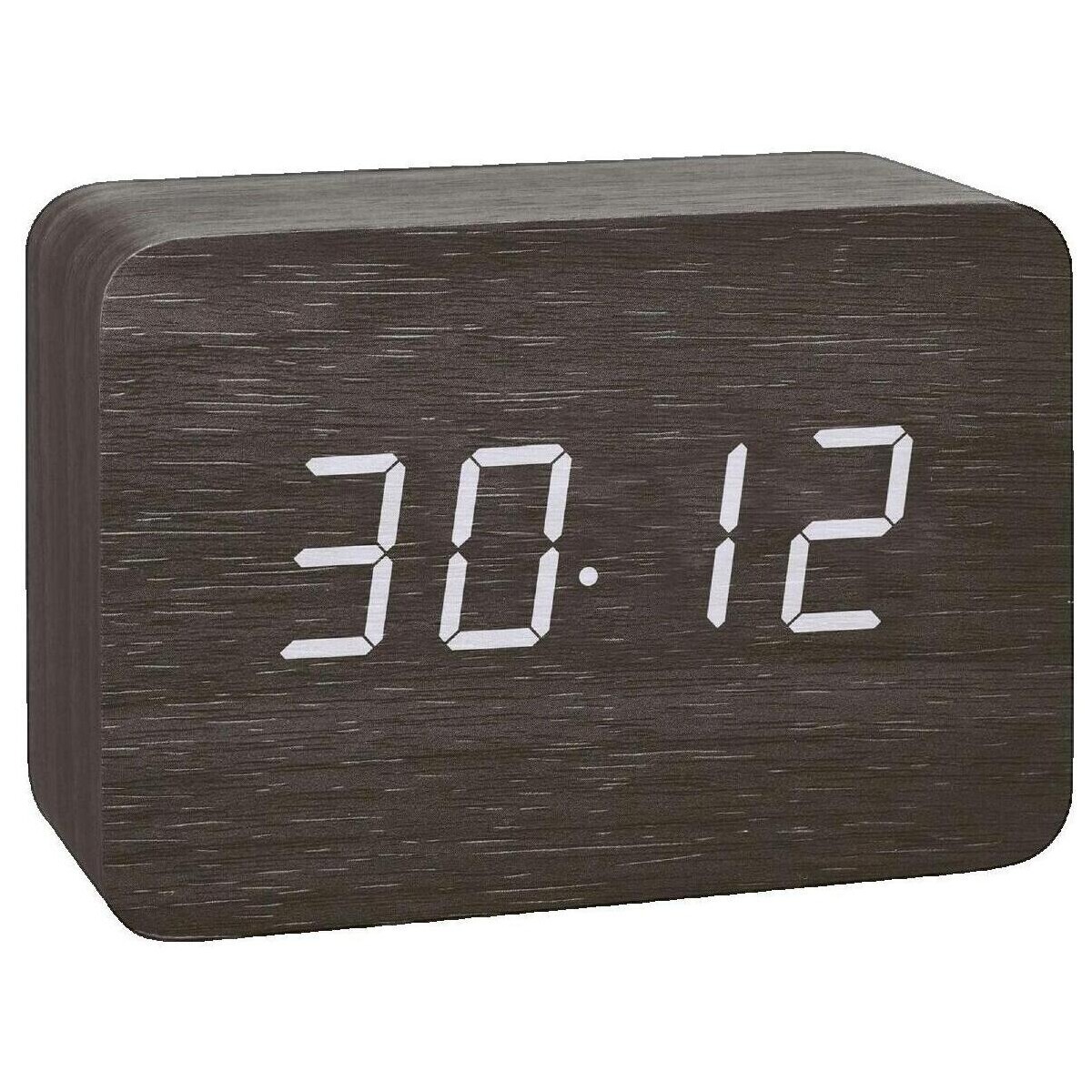 Tfa  Réveil  60.2549.01 design minimaliste marron  Hnědá