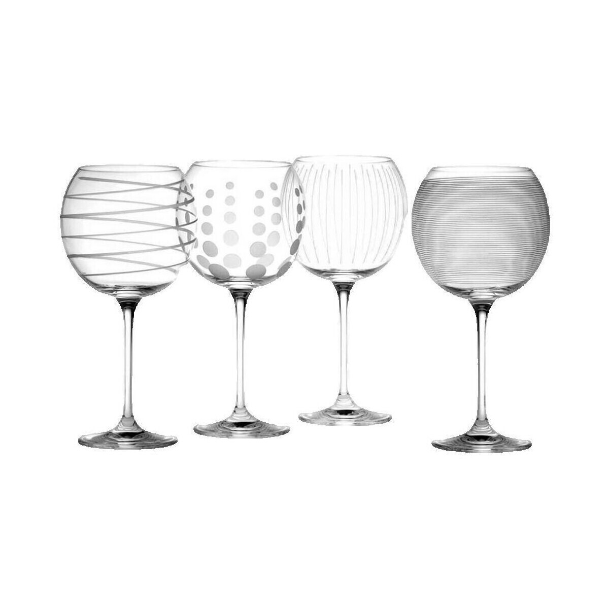 Mikasa  Set de 4 verres à ballons  Cheers  ruznobarevne