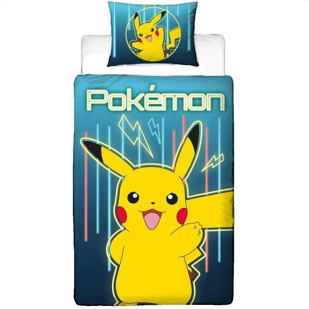 Pokemon  Parure de lit  Pikachu réversible jaune  Žlutá