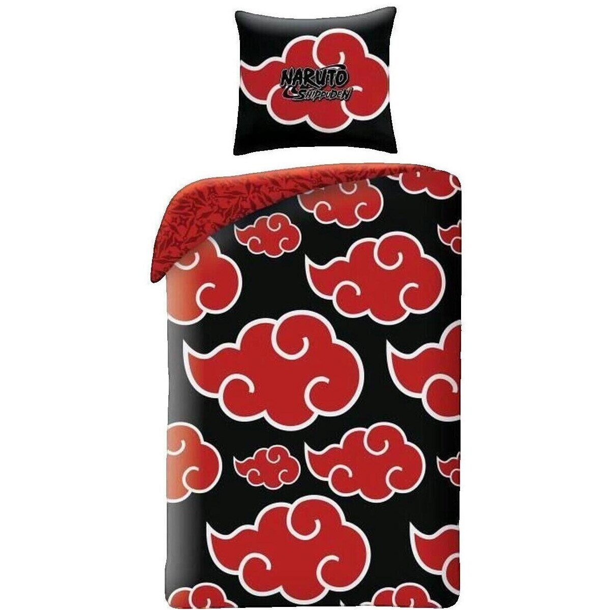 Dessins Animés  Parure de lit   Shippuden réversible noire  Černá