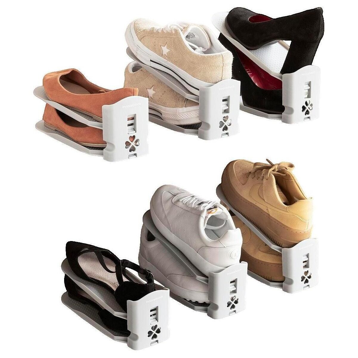 Innovagoods  Organisateur de chaussures  Sholzzer réglable gris  Šedá