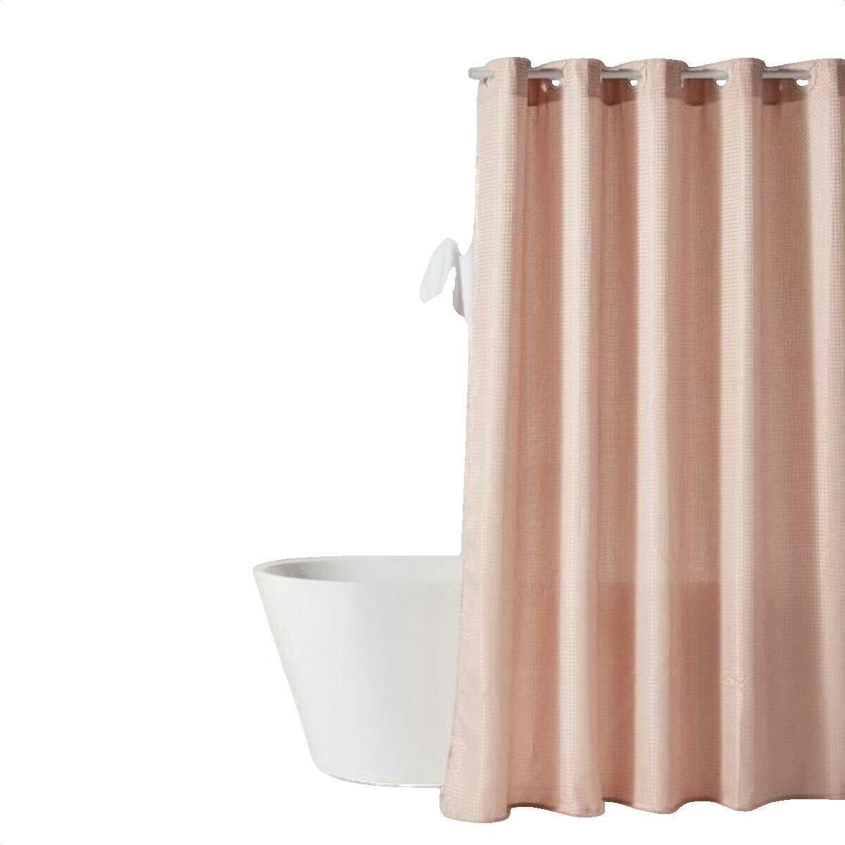 Today  Rideau de douche  Utility finition jacquard rose  Růžová