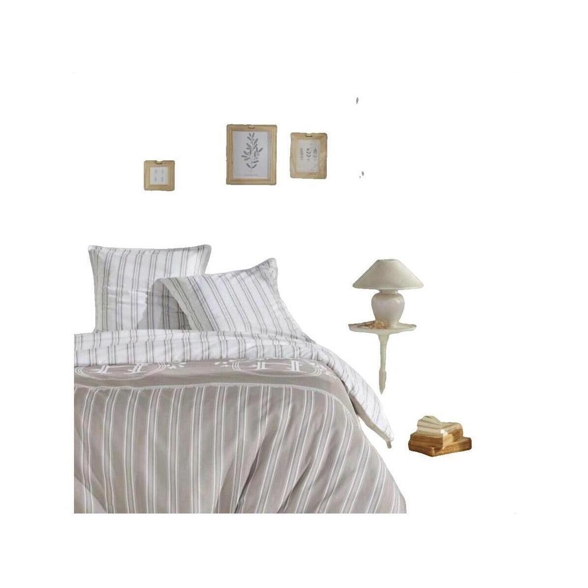 Today  Parure de lit  Berenice 240 x 260 cm blanc  Bílá