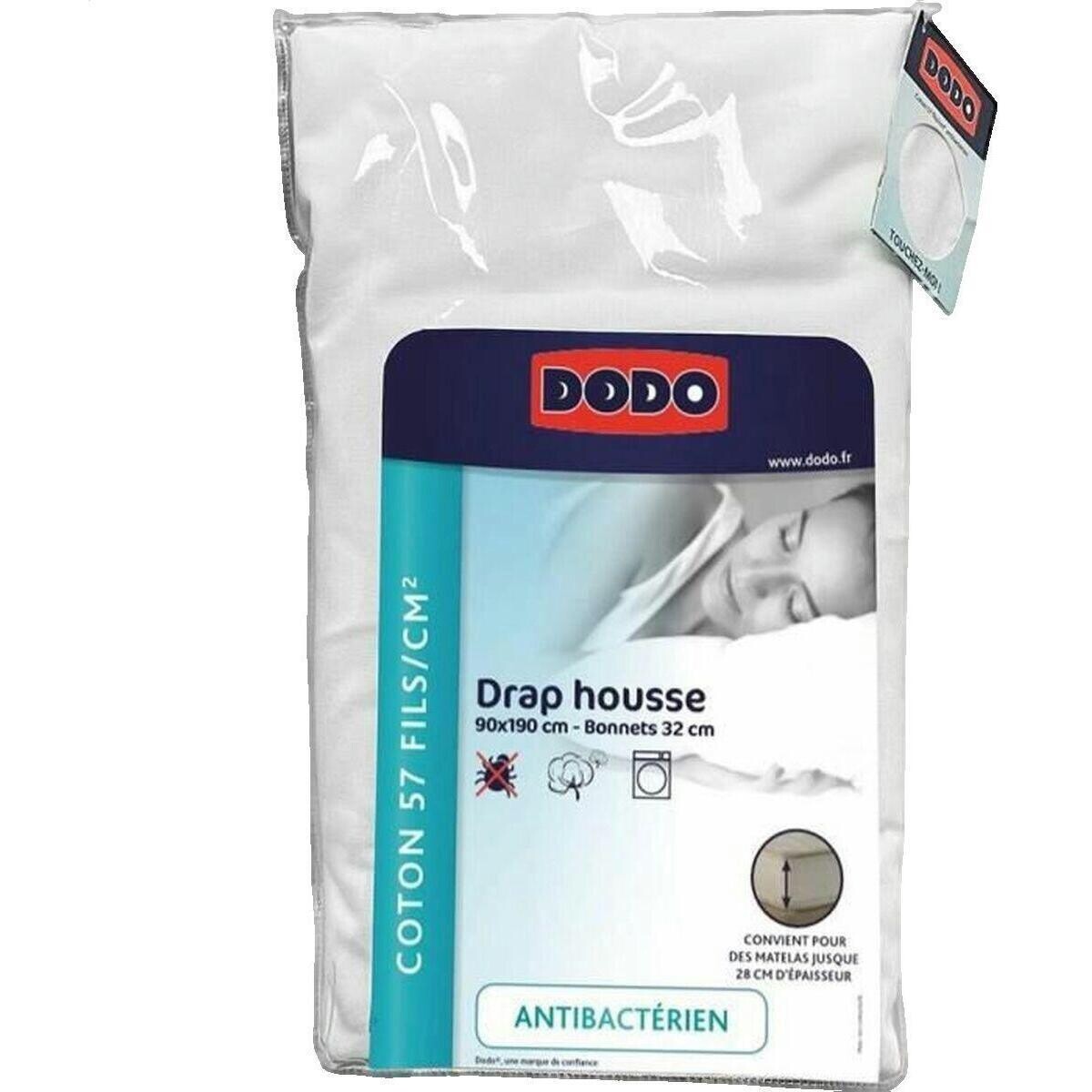 Dodo  Drap Housse  90x190 cm Blanc  Bílá