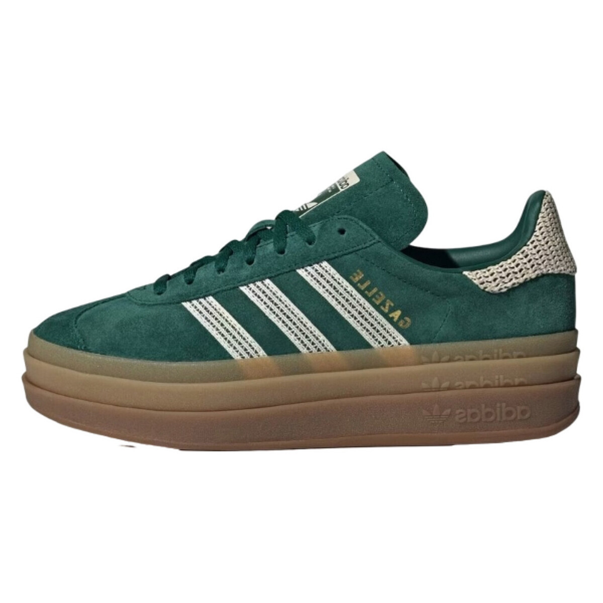 adidas  Gazelle Bold Collegiate Green White Gold  Zelená