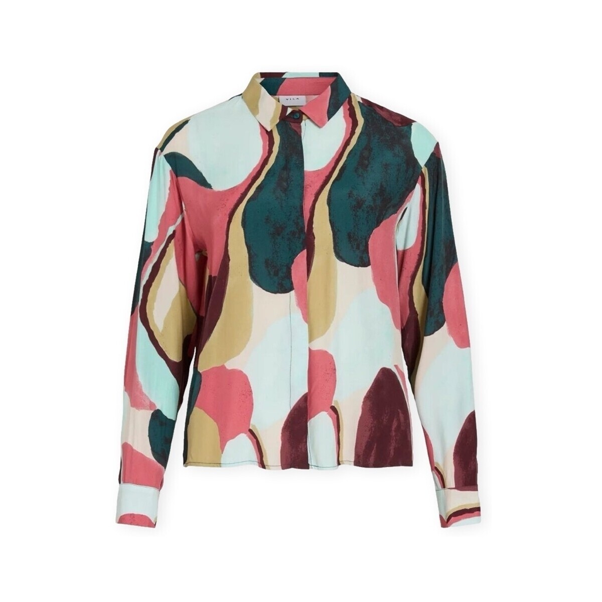 Vila  Lulu Kai Shirt - Holly Belly/Multicolor  ruznobarevne