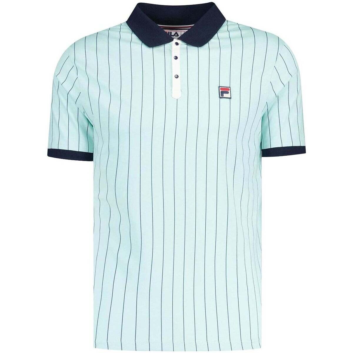 Fila  BB1 Classic Striped Polo Shirt Surf Spray/ Navy/White  Zelená