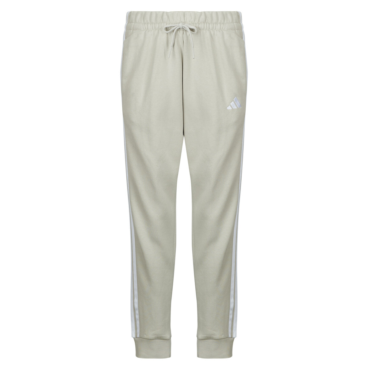 adidas  Essentials 3-Stripes Fleece Slim Joggers  Béžová