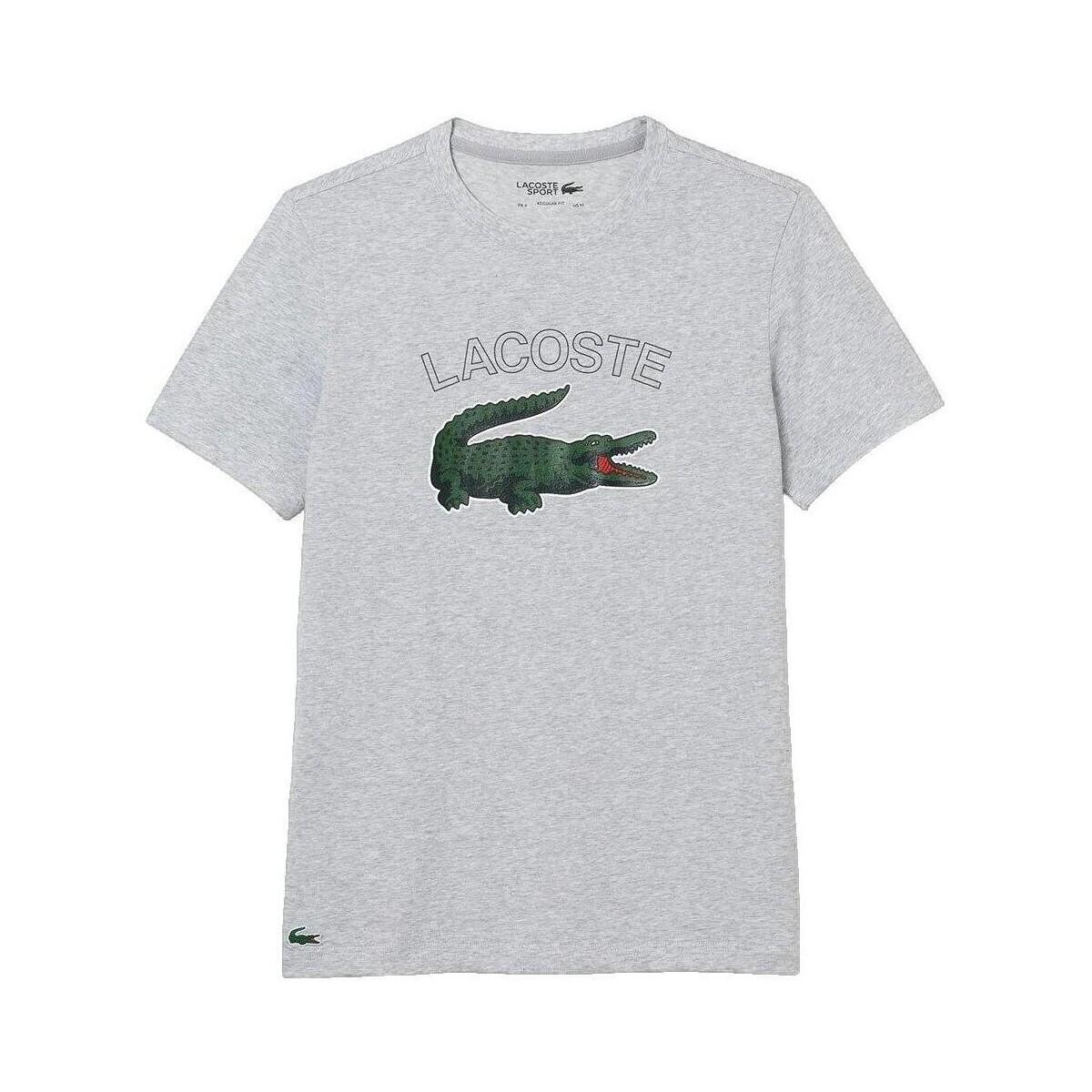 Lacoste  T-shirt  gris pour homme  Šedá