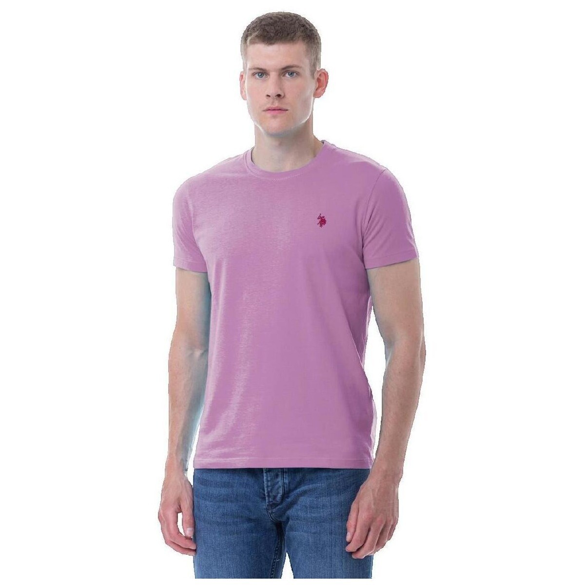 U.S Polo Assn.  T-shirt U.S. Polo Assn. Mick homme  Růžová