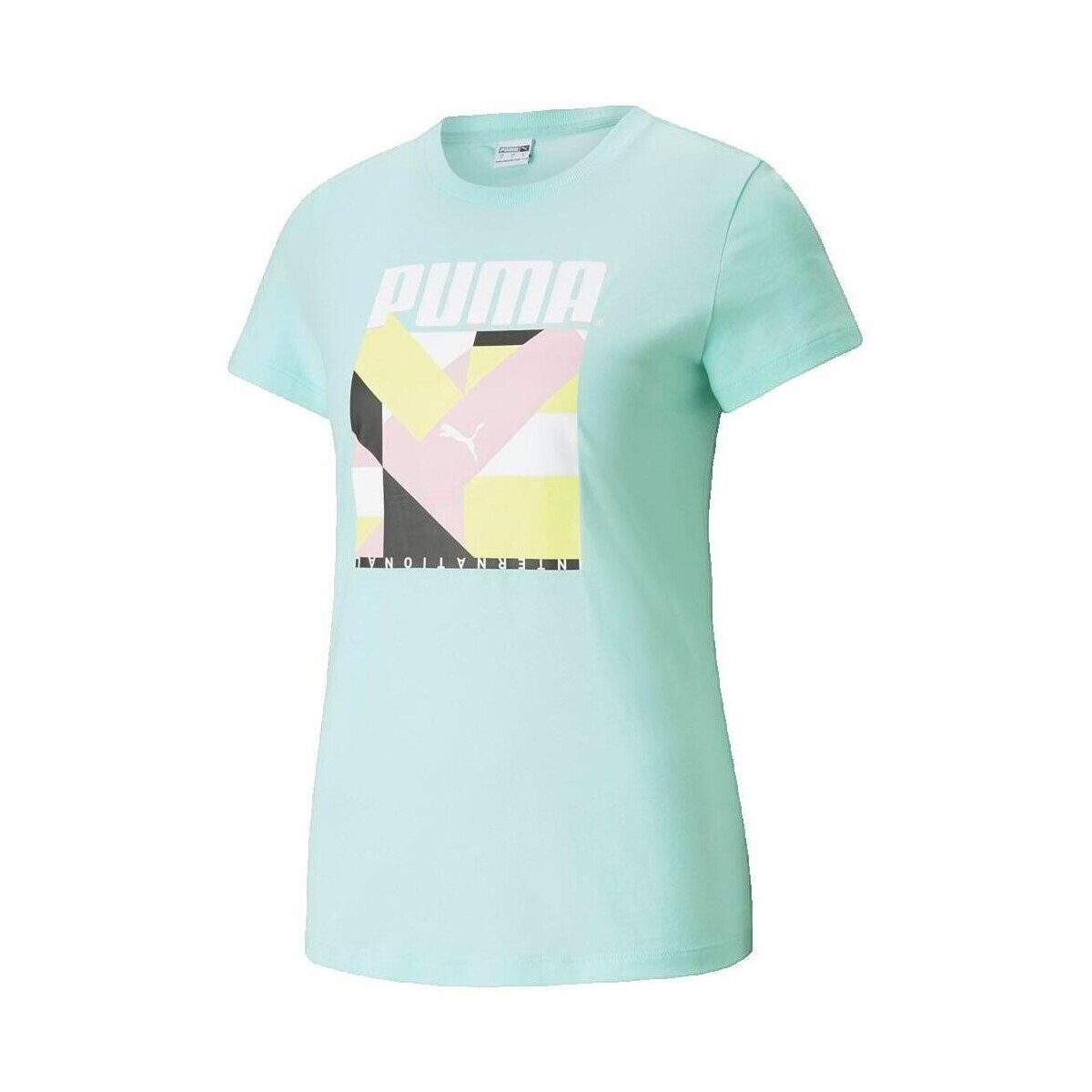 Puma  T-shirt  INTL GRAPHIC vert  Zelená