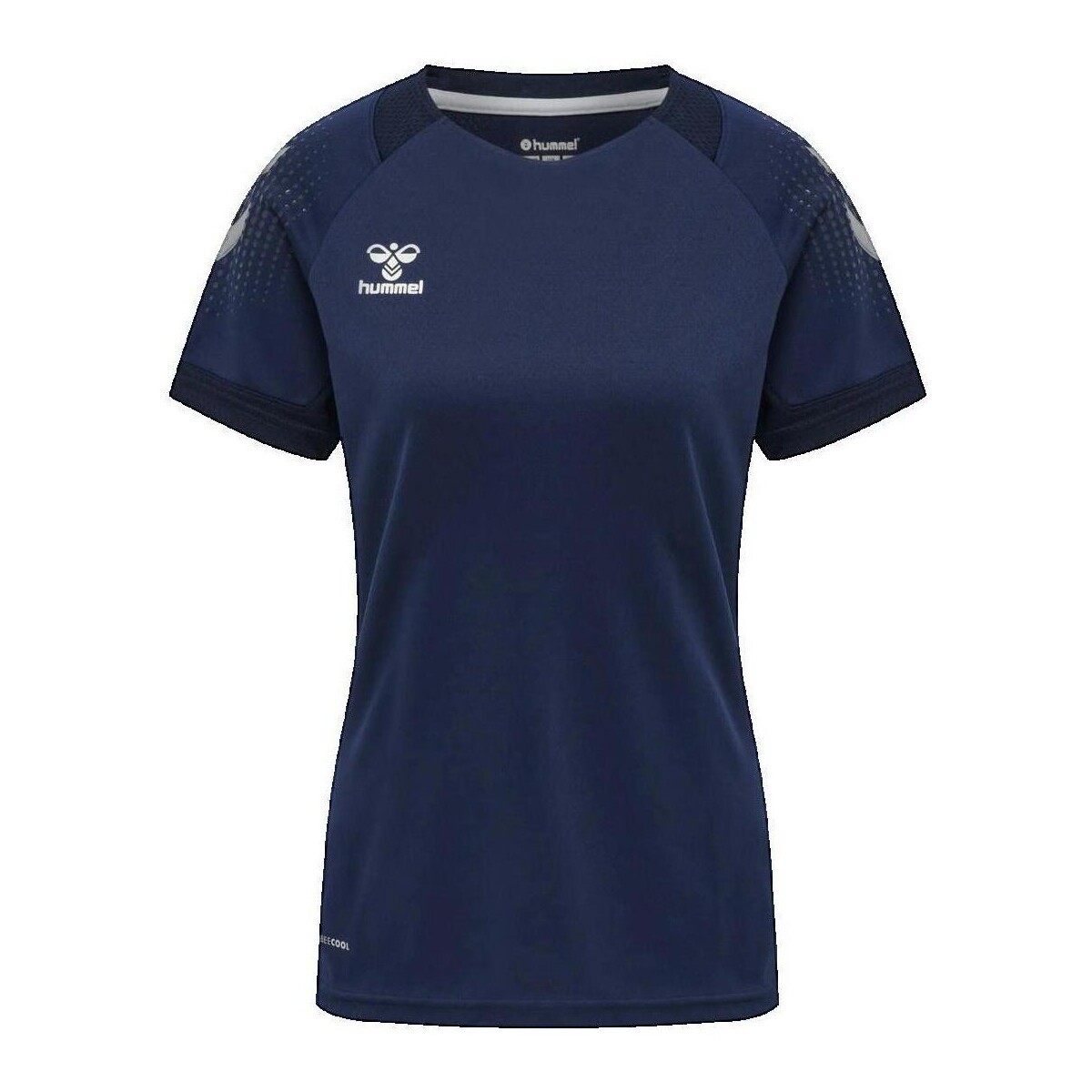 hummel  T-shirt  Lead Poly Femme  Modrá