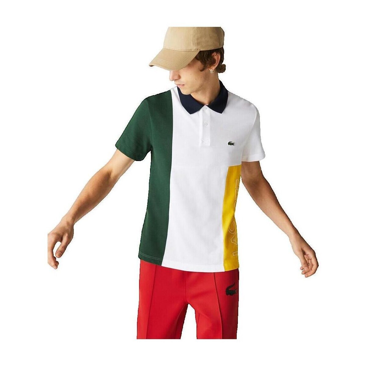 Lacoste  Polo  manches courtes blanc  Bílá