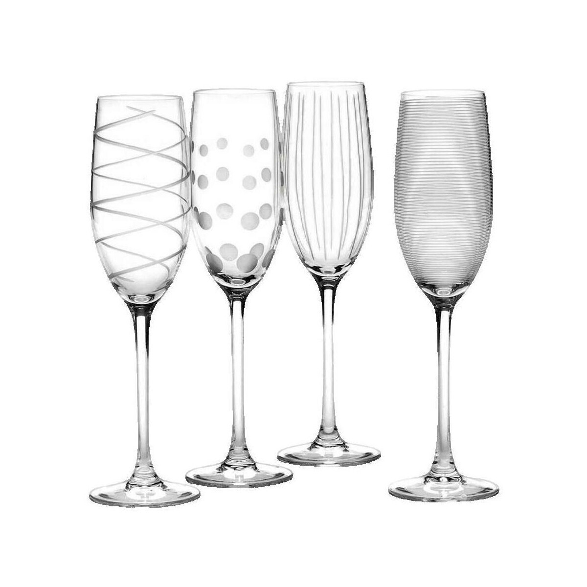 Mikasa  Flûtes à champagne  Cheers en verre cristal transparent