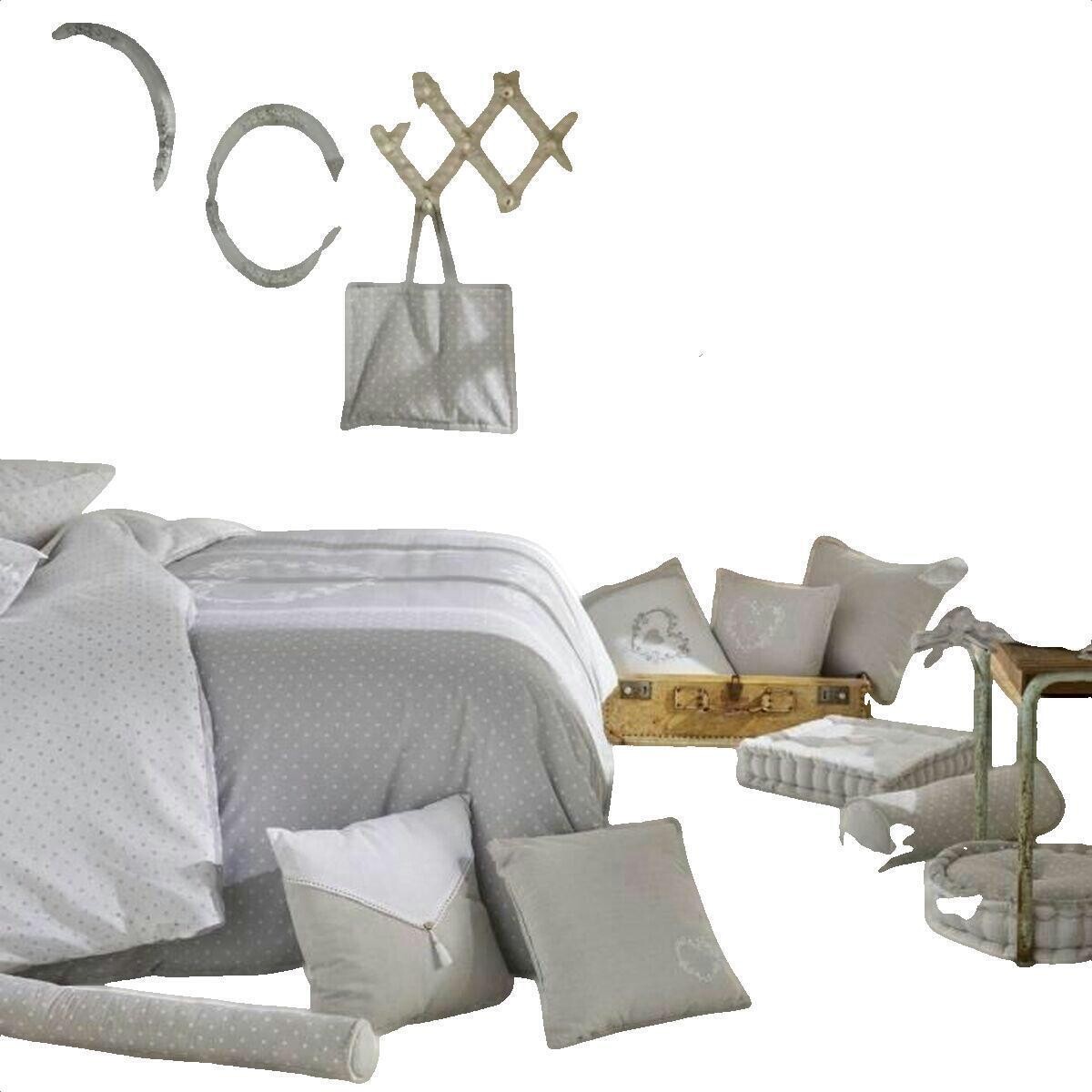 Today  Coussin de sol  Constance gris à pois  Šedá