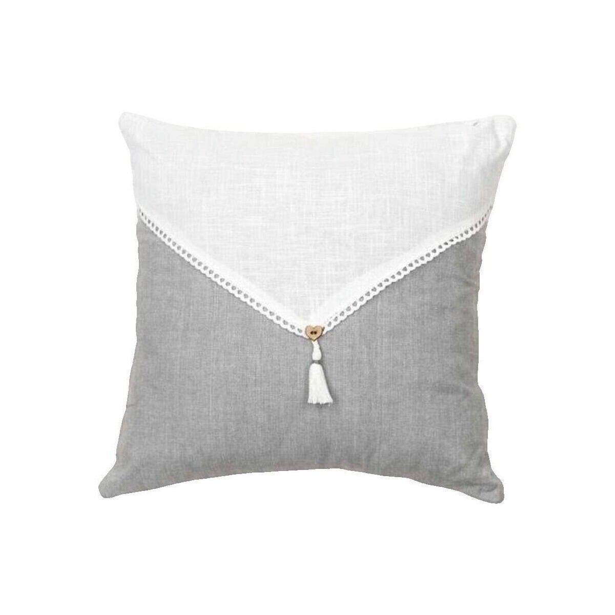 Today  Coussin  Pompons bicolore