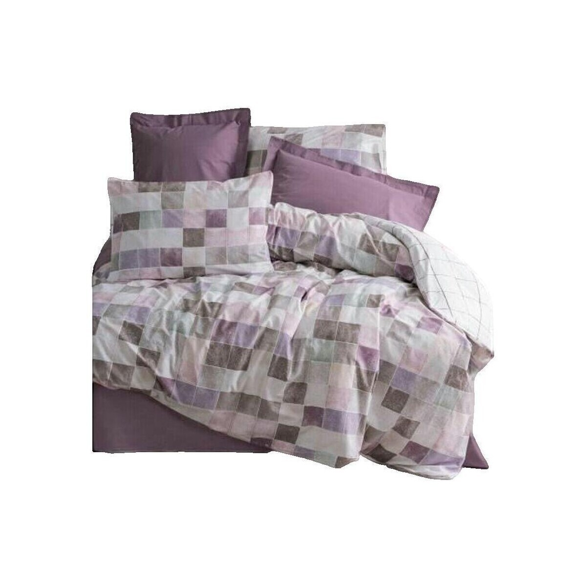 Bigbuy  Housse de couette  129CTN64410 en coton ranforce rose  Růžová