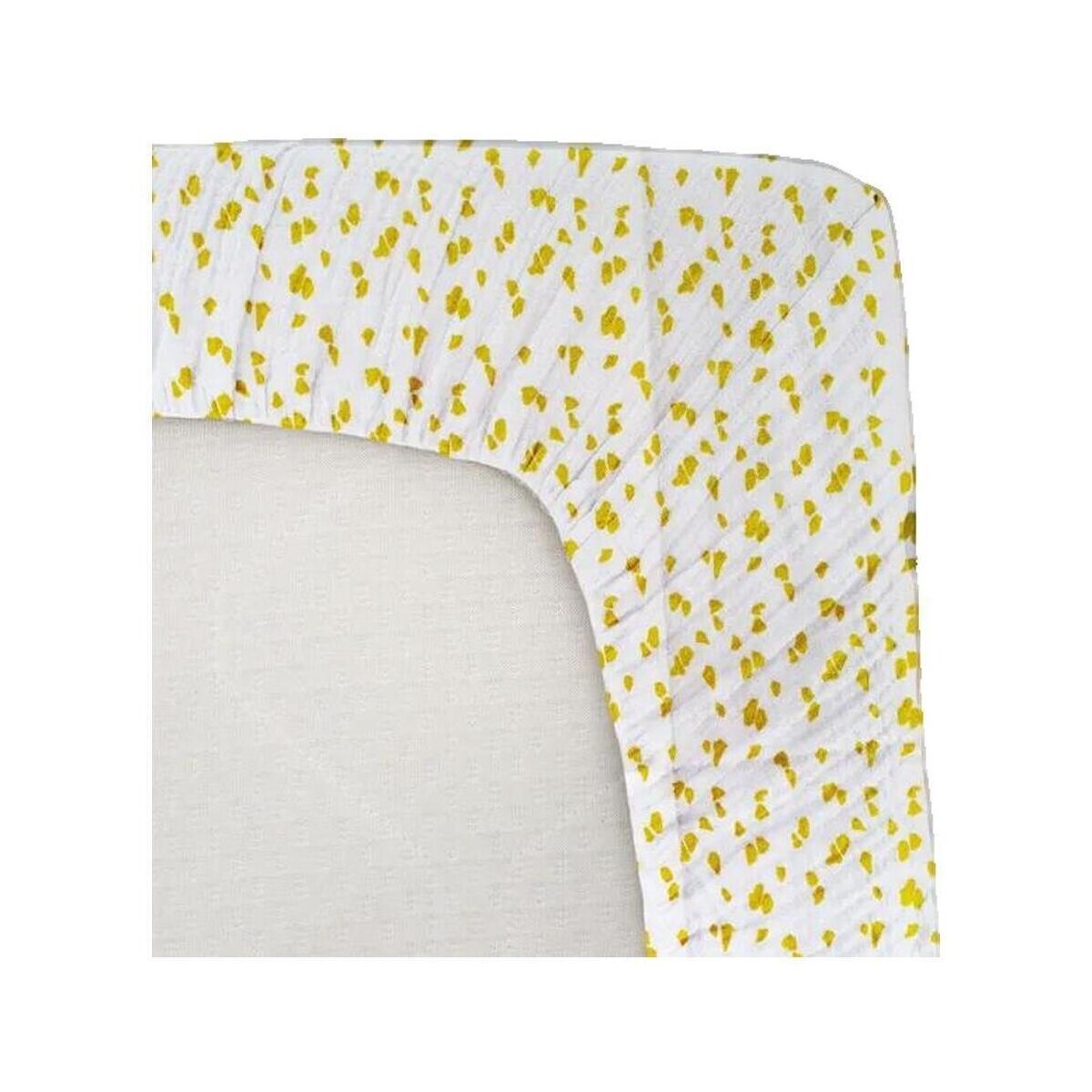 Domiva  Drap housse  en coton extensible imprimé savane  ruznobarevne