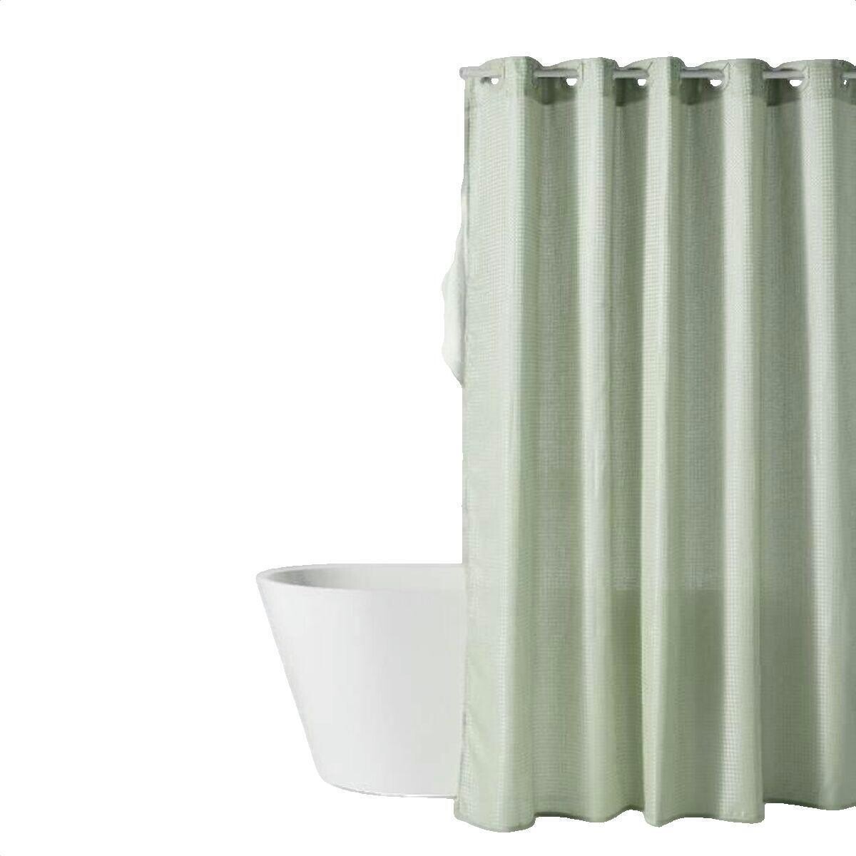 Today  Rideau de douche  Utility vert jacquard  Zelená