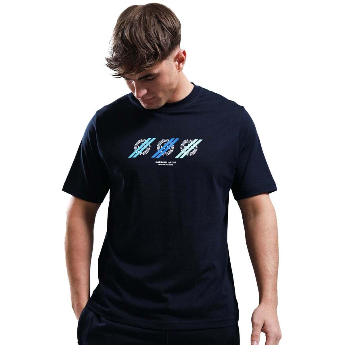 Marshall Artist  Treble T-Shirt Navy  Modrá
