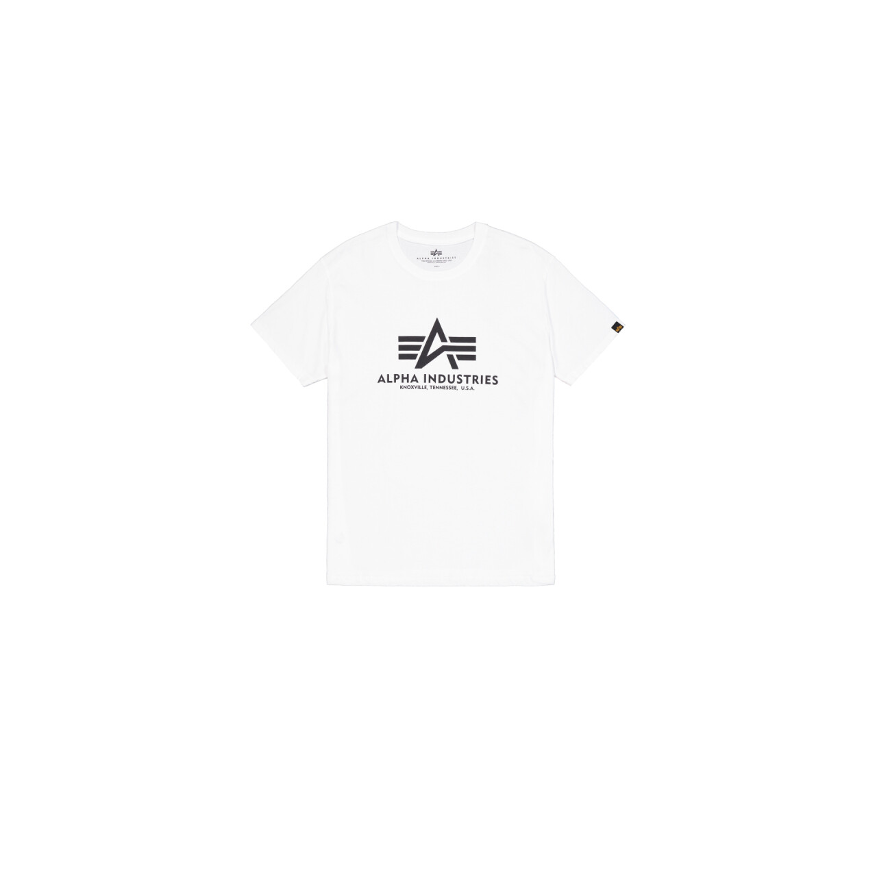 Tričko Alpha Industries Basic Big Logo - bílé, S