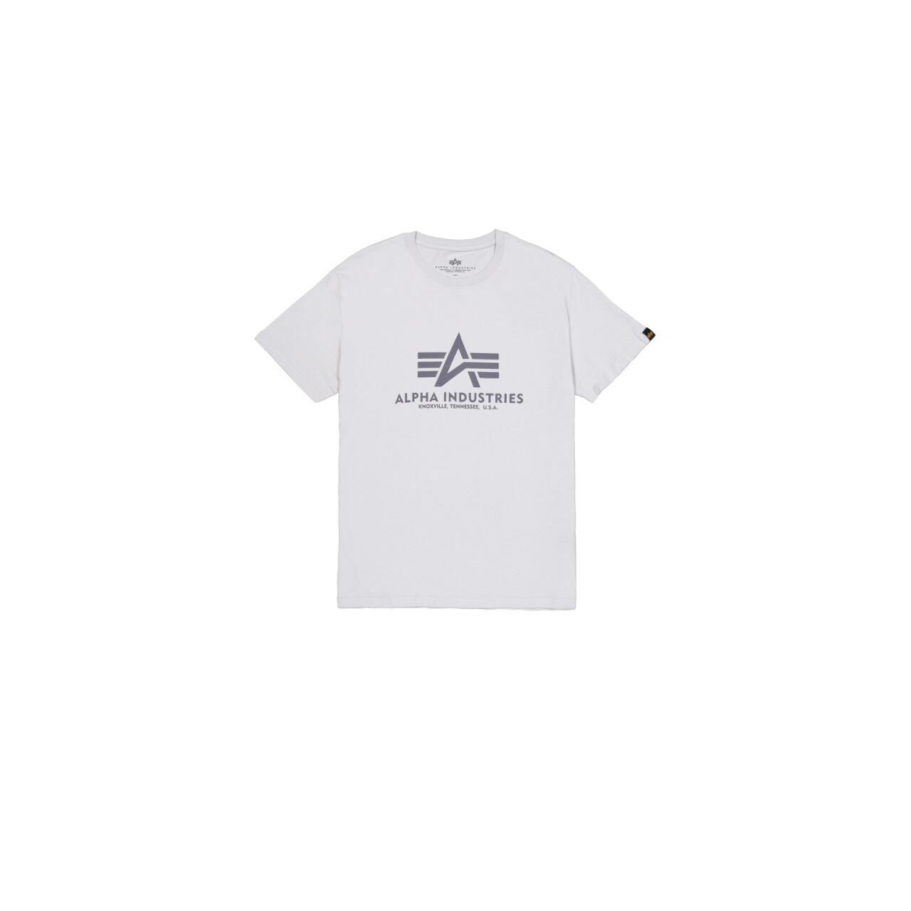 Tričko Alpha Industries Basic Big Logo - světle šedé, S