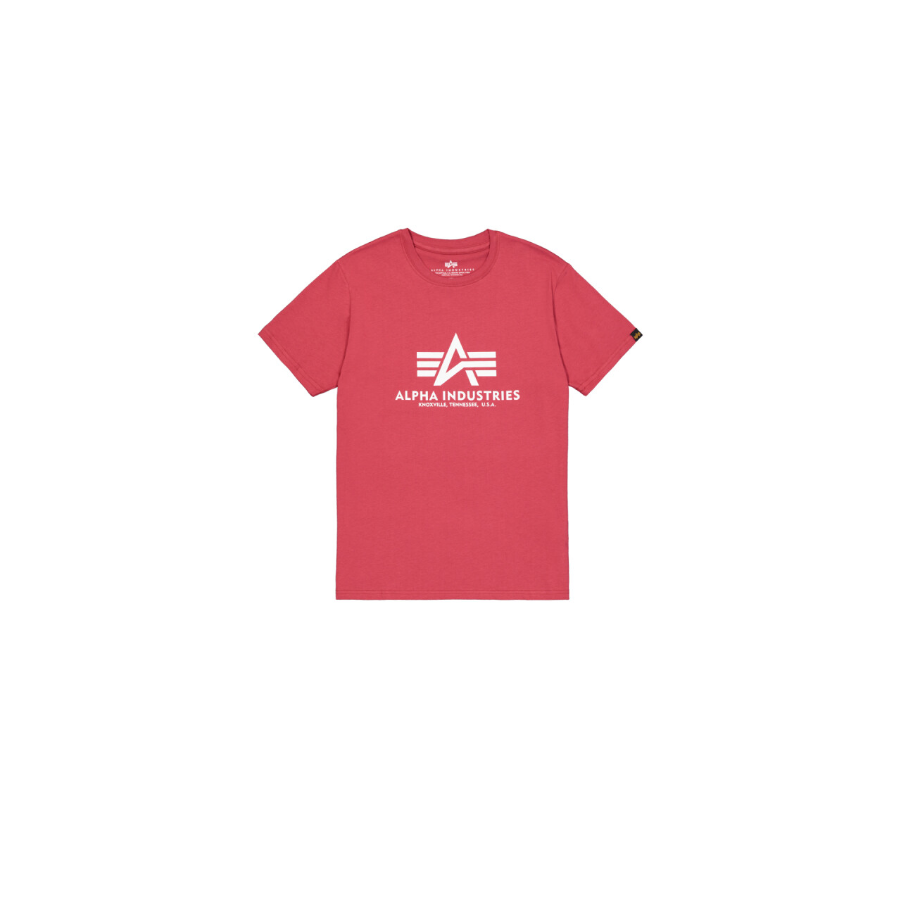 Tričko Alpha Industries Basic Big Logo - červené, S