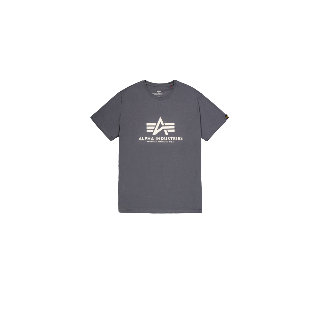 Tričko Alpha Industries Basic Big Logo - tmavě šedé, S
