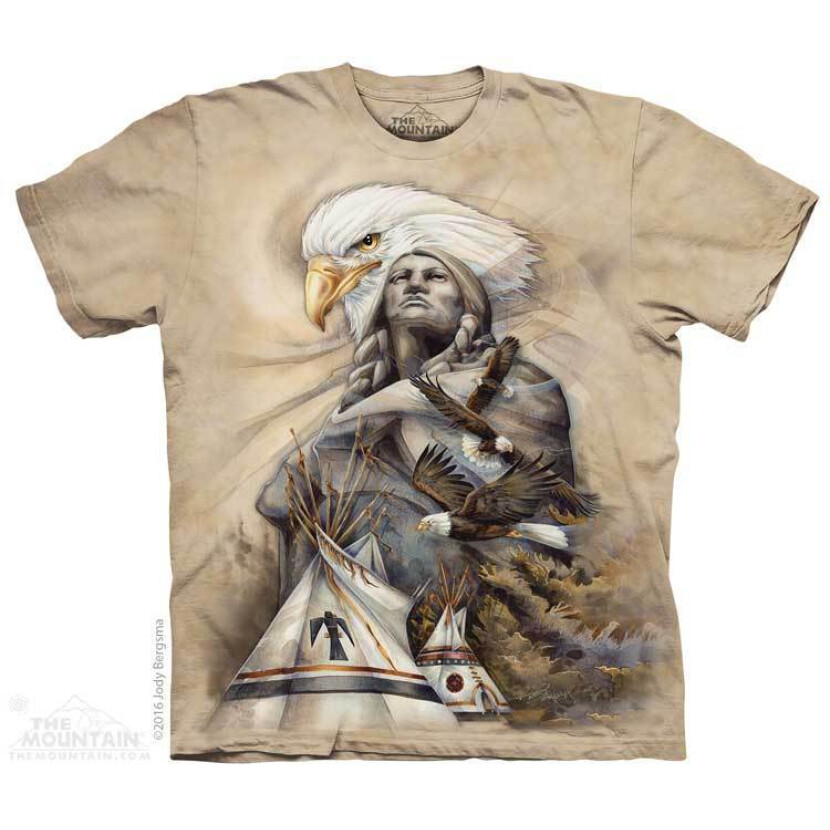 Tričko unisex The Mountain Eternal Spirit (orel) - béžové, 3XL