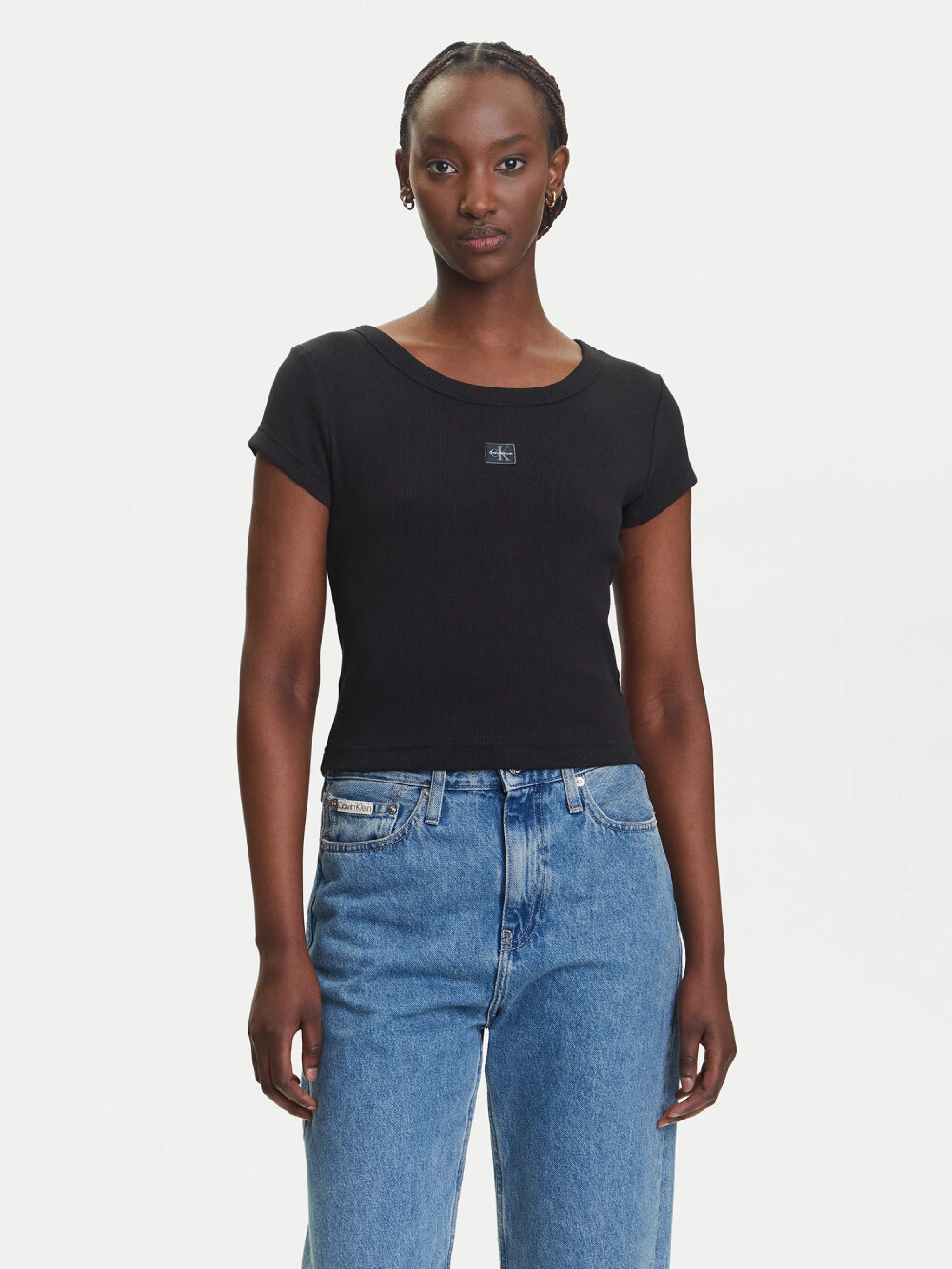 Calvin Klein dámské černé tričko LV047C200GUB1 XS