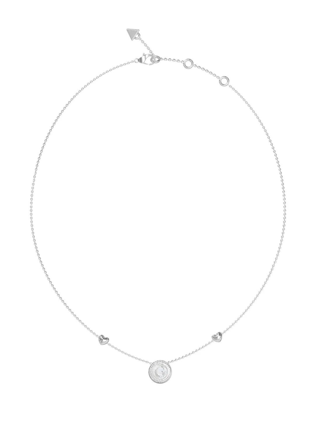 Guess Ocelový náhrdelník s perletí G Talisman JUBN06207JWRHT/U