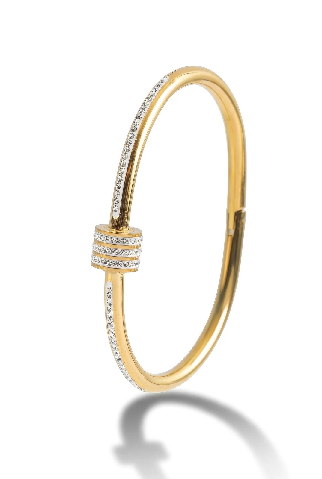 Marc Malone Úchvatný pevný náramek s krystaly MCB250395G