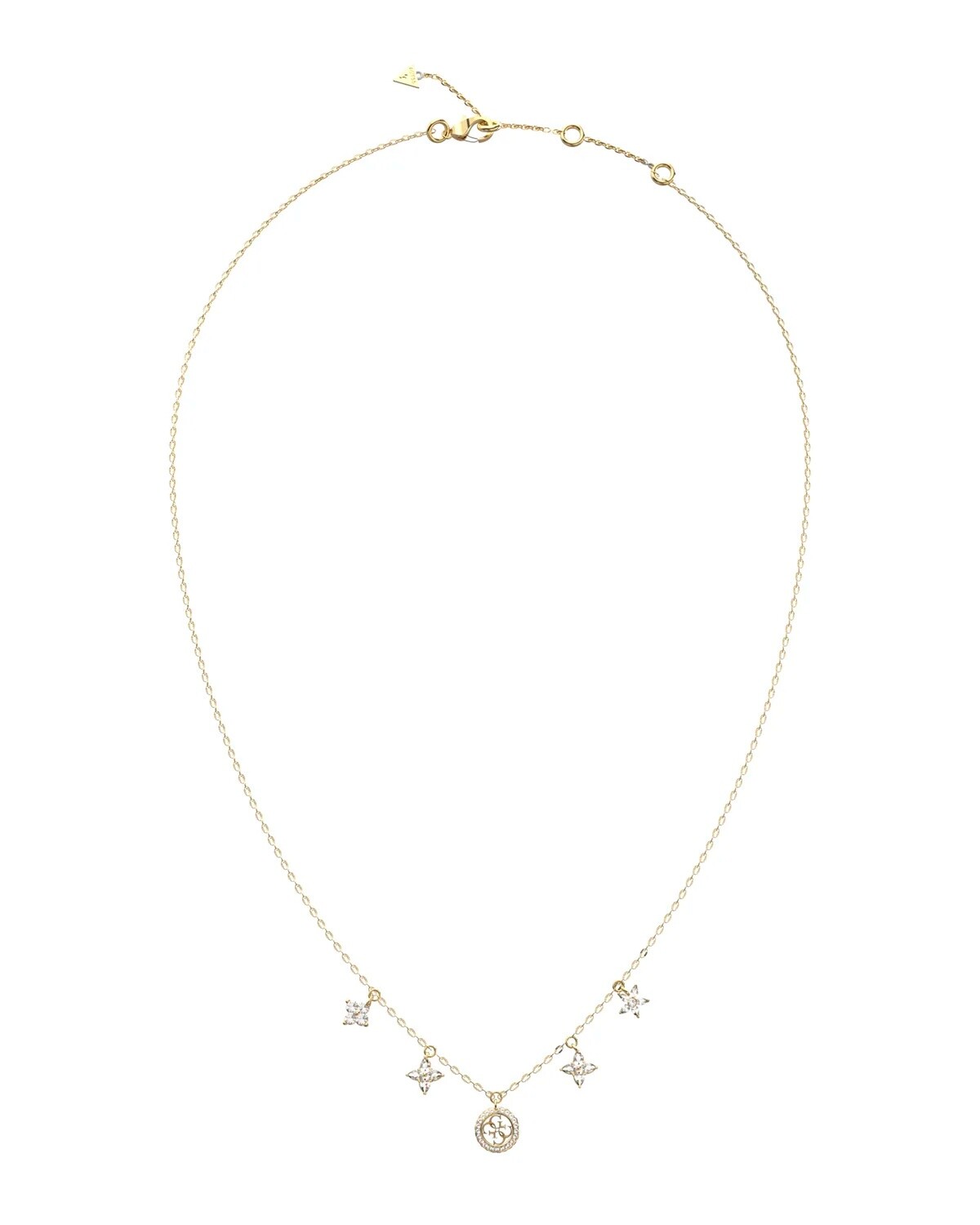 Guess Fashion pozlacený náhrdelník Secret Garden JUBN06032JWYGT/U